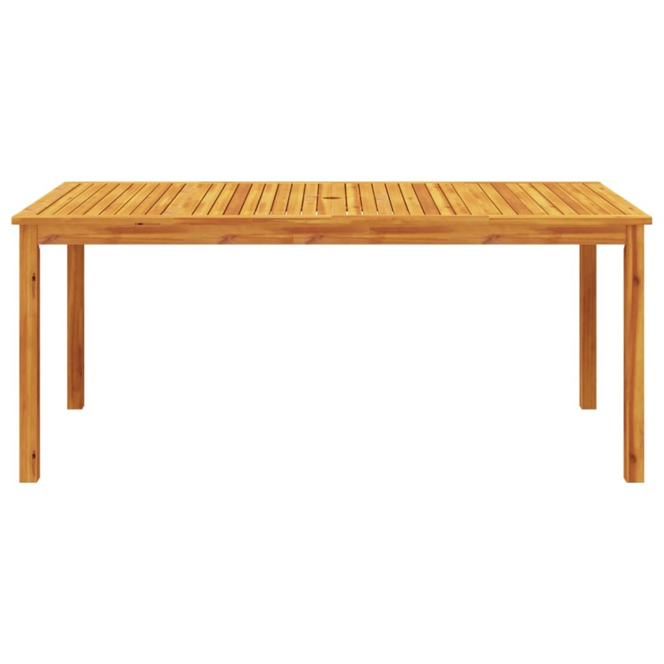 Mesa de comedor de jardín madera maciza de acacia 180x90x75