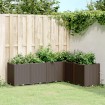 Jardinera PP marrón 160x120x53 cm