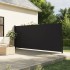 Toldo lateral retráctil negro 180x600