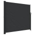 Toldo lateral retráctil negro 180x600