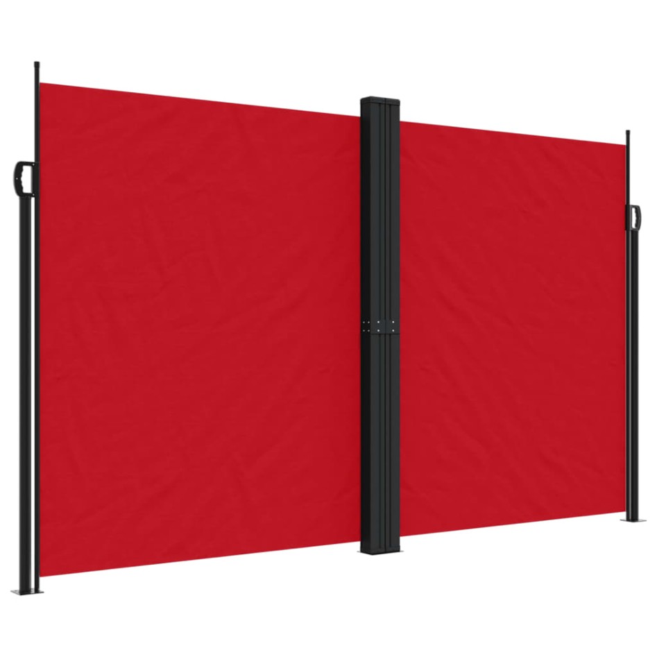 Toldo lateral retráctil rojo 200x600