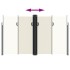Toldo lateral retráctil crema 200x600