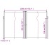Toldo lateral retráctil crema 200x600