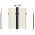 Toldo lateral retráctil crema 220x600