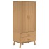 Armario OLDEN madera maciza de pino marrón 76,5x53x172