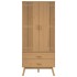 Armario OLDEN madera maciza de pino marrón 76,5x53x172