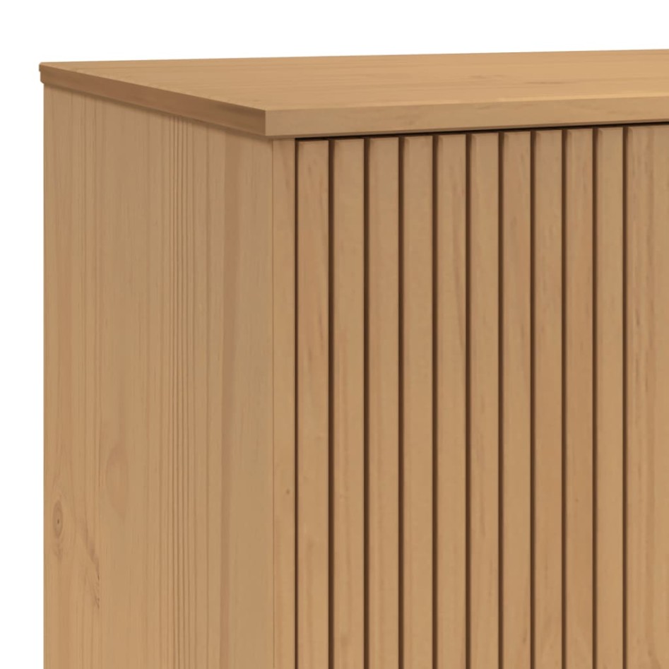 Armario OLDEN madera maciza de pino marrón 76,5x53x172