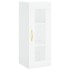 Aparador alto madera contrachapada blanco 34,5x34x180