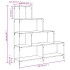 Librería de 4 peldaños madera marrón roble 139x33,5x149