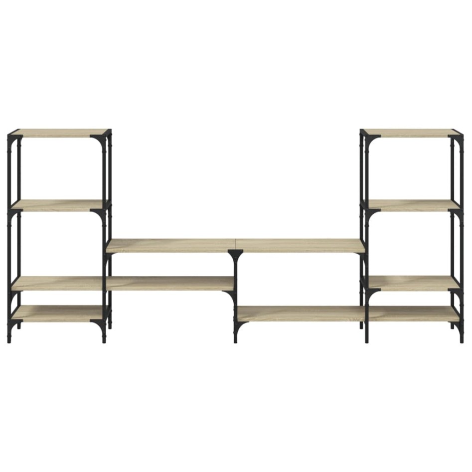 Mueble de TV madera de ingeniería roble Sonoma 206,5x28,5x95