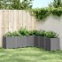 Jardinera PP gris claro 160x160x53