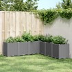 Jardinera PP gris claro 160x160x53 cm