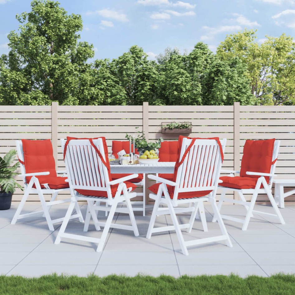 Cojines para silla con respaldo bajo 6 uds tela Oxford