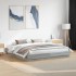 Estructura de cama con luces LED gris Sonoma 180x200