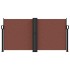 Toldo lateral retráctil marrón 120x1200