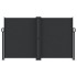 Toldo lateral retráctil negro 140x1200