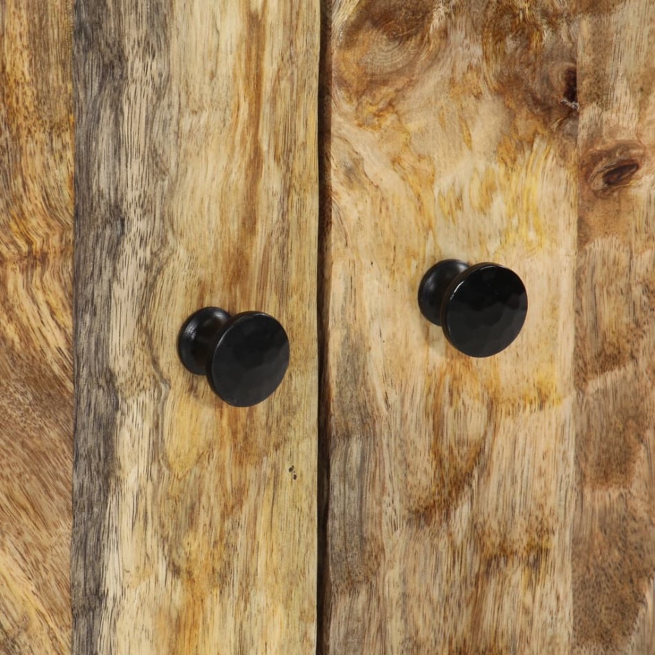 Conjunto de armarios de baño 2 piezas madera maciza de