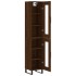 Aparador alto madera contrachapada roble marrón 34,5x34x180