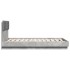 Cama con cabecero madera de ingeniería gris hormigón 135x190
