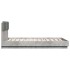 Cama con cabecero madera de ingeniería gris hormigón 120x200