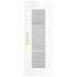 Aparador alto madera contrachapada blanco brillo 34,5x34x180