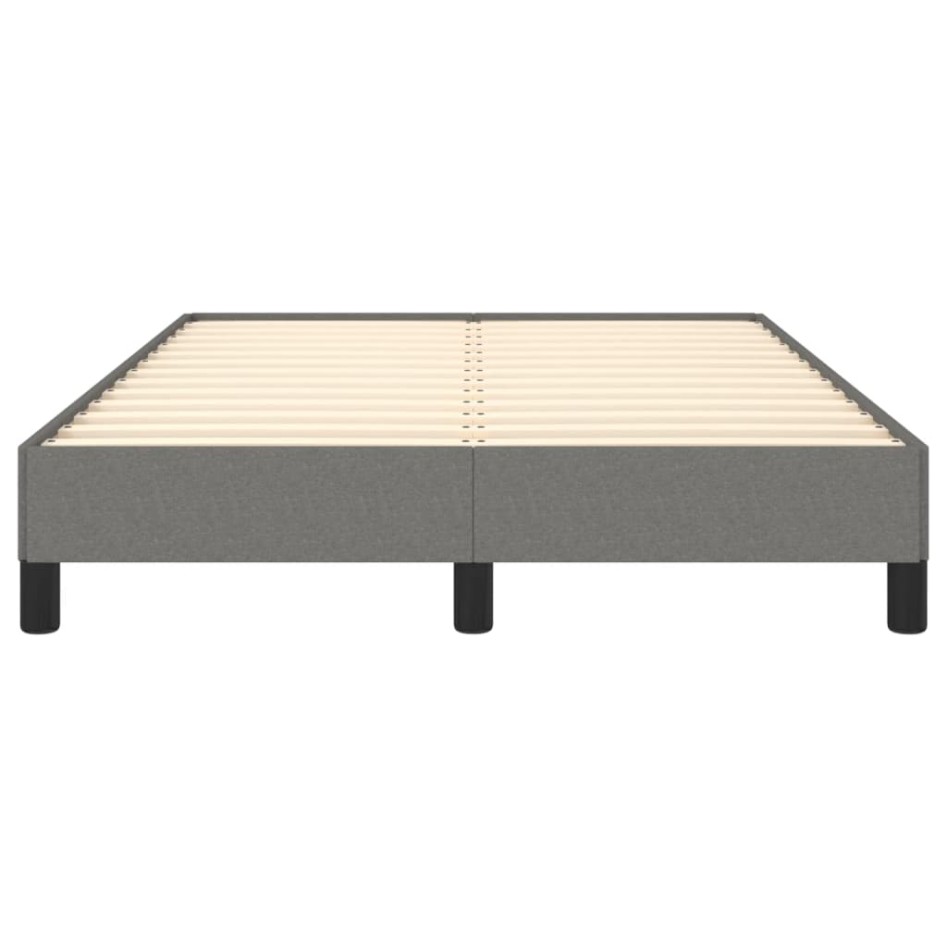 Estructura de cama tela gris oscuro 120x190