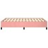 Estructura de cama terciopelo rosa 120x190