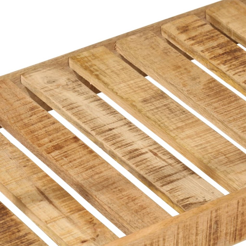 Perchero con ruedas madera maciza mango y hierro 90x35x190