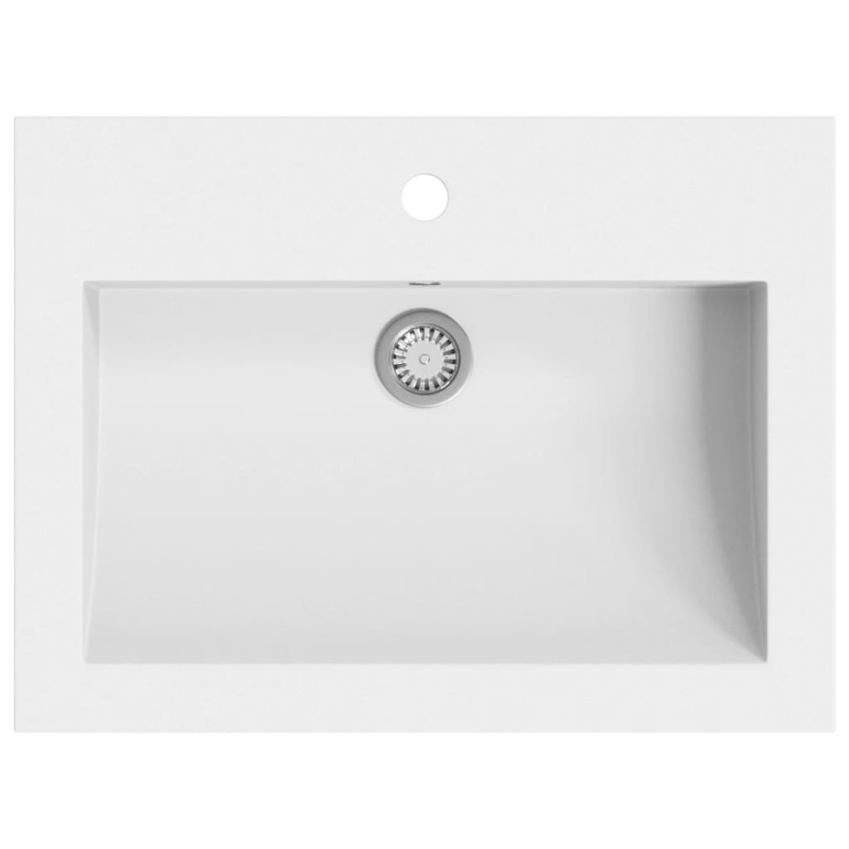 Lavabo de granito blanco 600x450x120