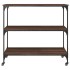 Carrito de cocina madera ingeniería marrón roble 102x50x95