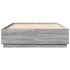 Estructura de cama madera de ingeniería gris Sonoma 150x200