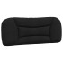 Estructura de cama con luces LED tela negro 100x200