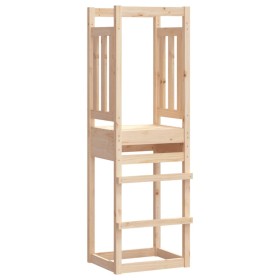 Torre de juegos madera maciza pino 53x46,5x169