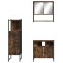 Set de muebles baño 3 pzas madera contrachapada roble