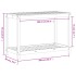 Mesa de plantación con estante madera maciza pino 108x50x75