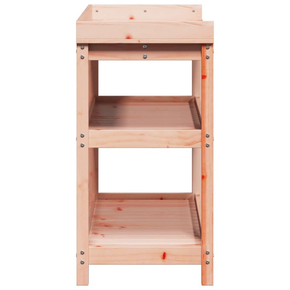 Mesa de plantación con estantes madera Douglas 108x45x86,5