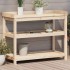 Mesa de plantación con estantes madera pino 108x45x86,5
