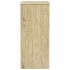 Cajonera SAUDA madera maciza de pino color roble 76,5x39x91