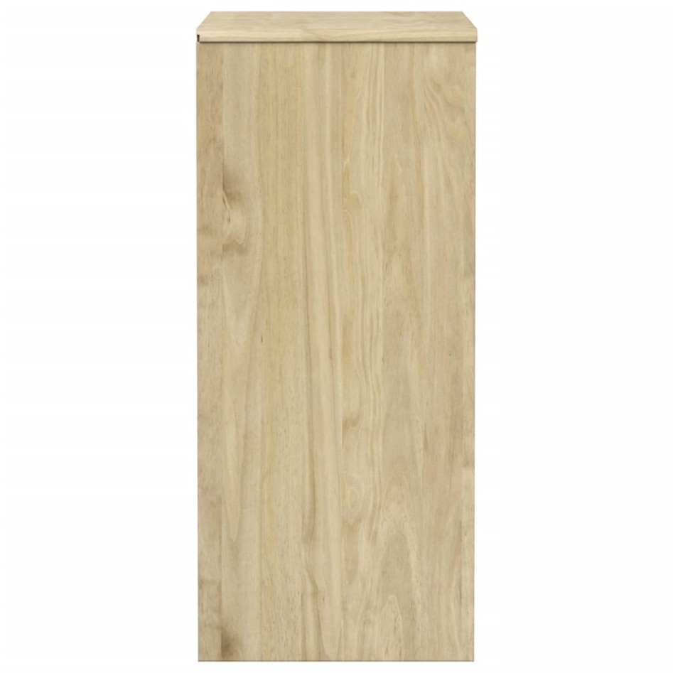 Cajonera SAUDA madera maciza de pino color roble 76,5x39x91