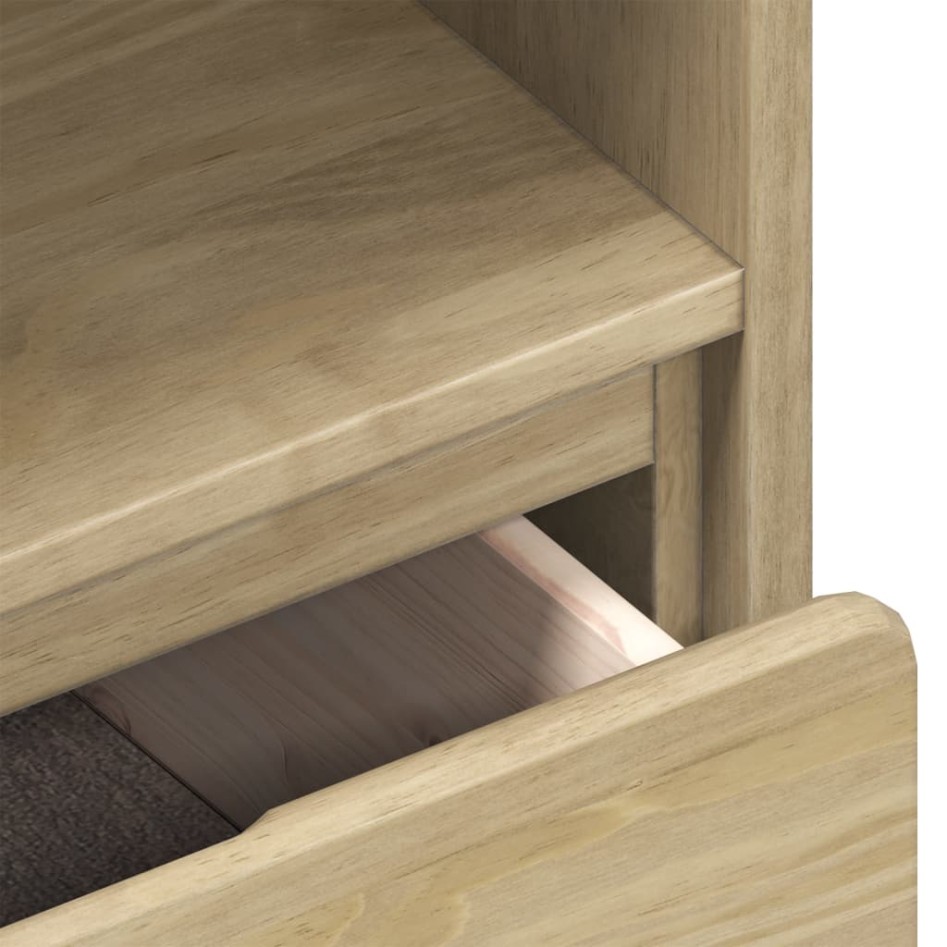 Mueble de TV SAUDA madera maciza pino color roble 99x43x55