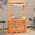 Mesa alta bar de jardín madera maciza marrón 112,5x57x195,5