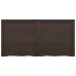 Tablero mesa madera roble tratada gris oscuro 120x60x(2-4)
