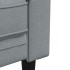 Sofá Chesterfield de 3 plazas tela gris