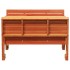 Mesa de pícnic para niños madera pino marrón cera 88x122x58