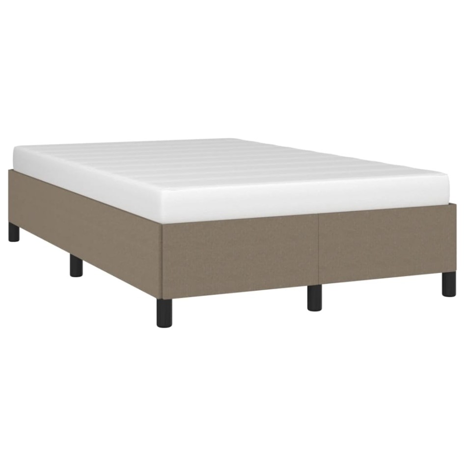 Estructura de cama tela gris taupe 120x190