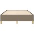 Estructura de cama tela gris taupe 120x190