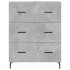 Aparador alto madera contrachapada gris hormigón 69,5x34x180