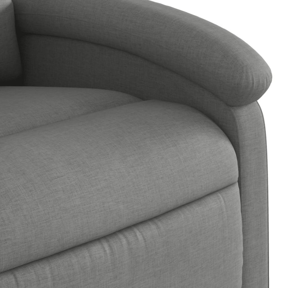 Sillón reclinable de masaje eléctrico tela gris