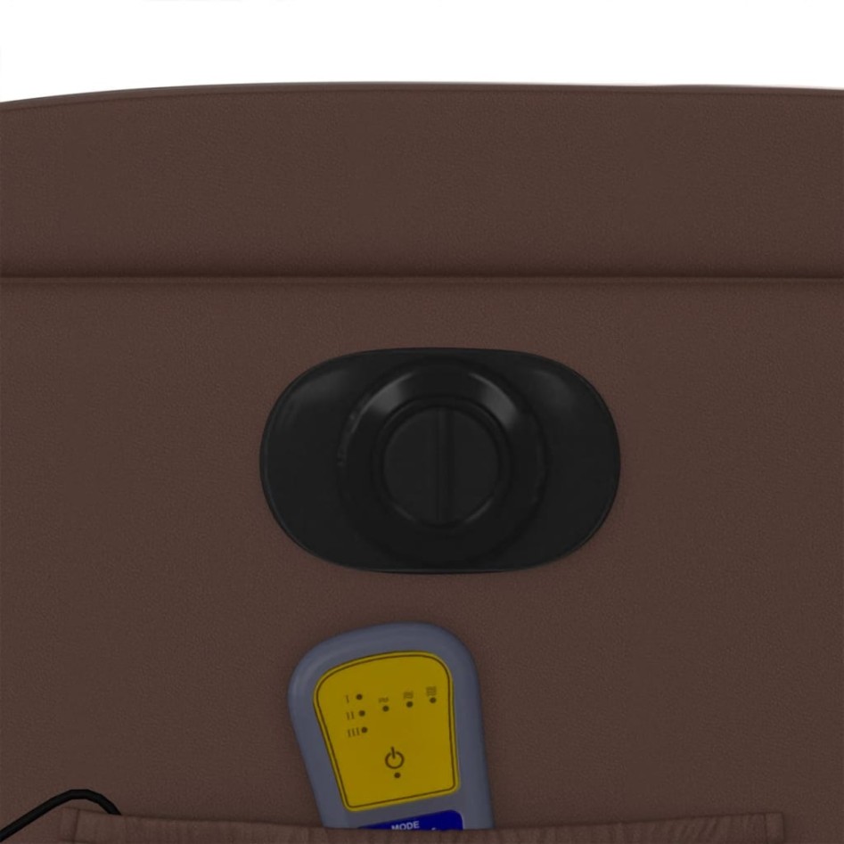 Sillón de masaje reclinable eléctrico cuero sintético