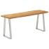 Banco con borde natural madera de acacia maciza 105